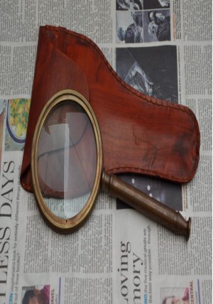 Antique Finish Magnifying Glass