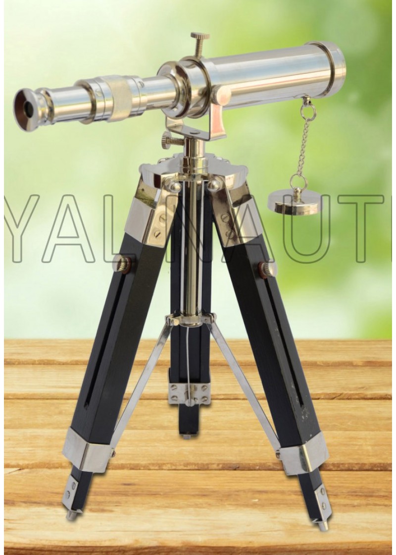 Chrome Finish Telescope With Stand